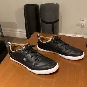 Lacoste Mens Bayliss Sneakers Black size 12